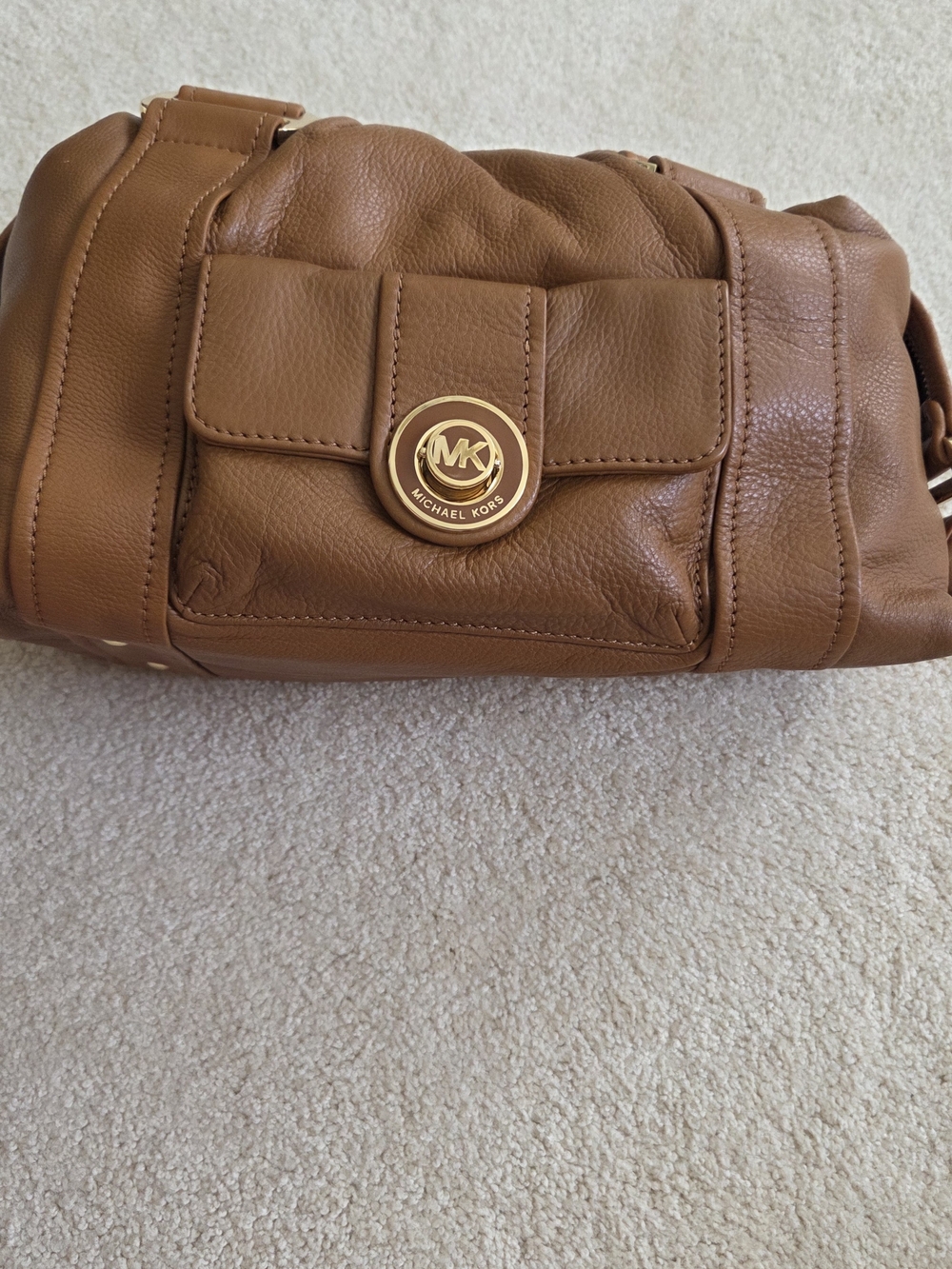Michael Kors Women's Brown Leather Shoulder Bag